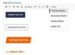 Style Tab Button Selections