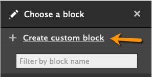 Choose Block Section screenshot